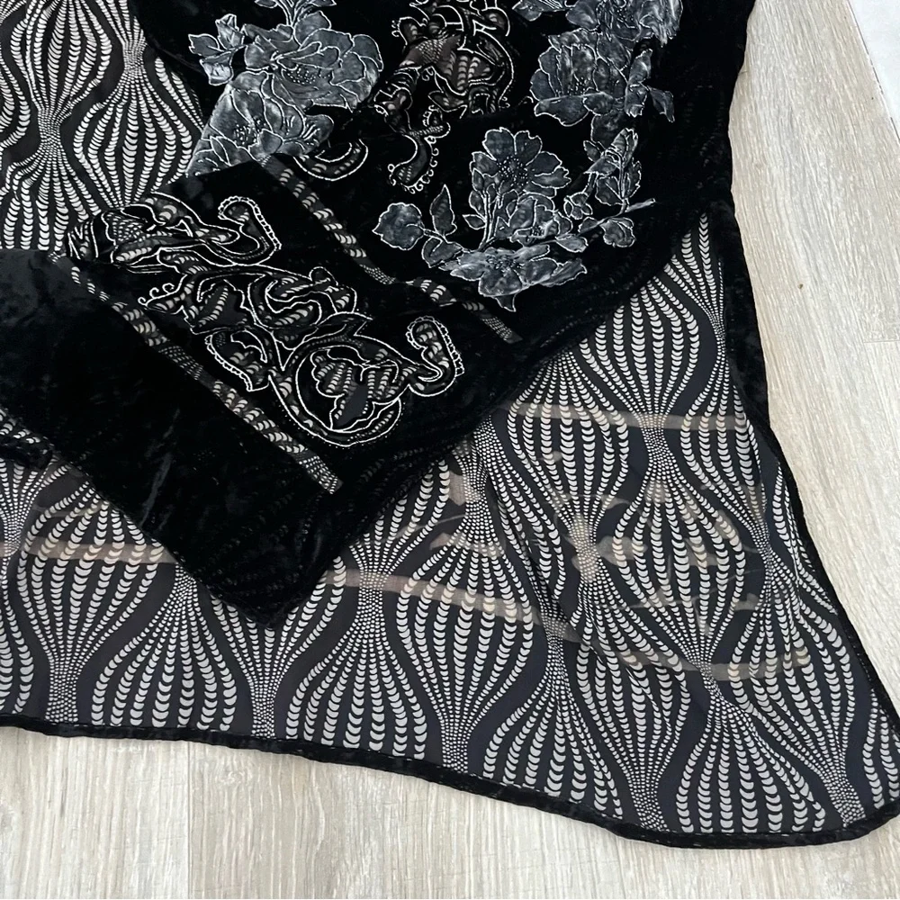 Chicos Open Front Kimono Cardigan Sz One Size - Picture 5 of 7